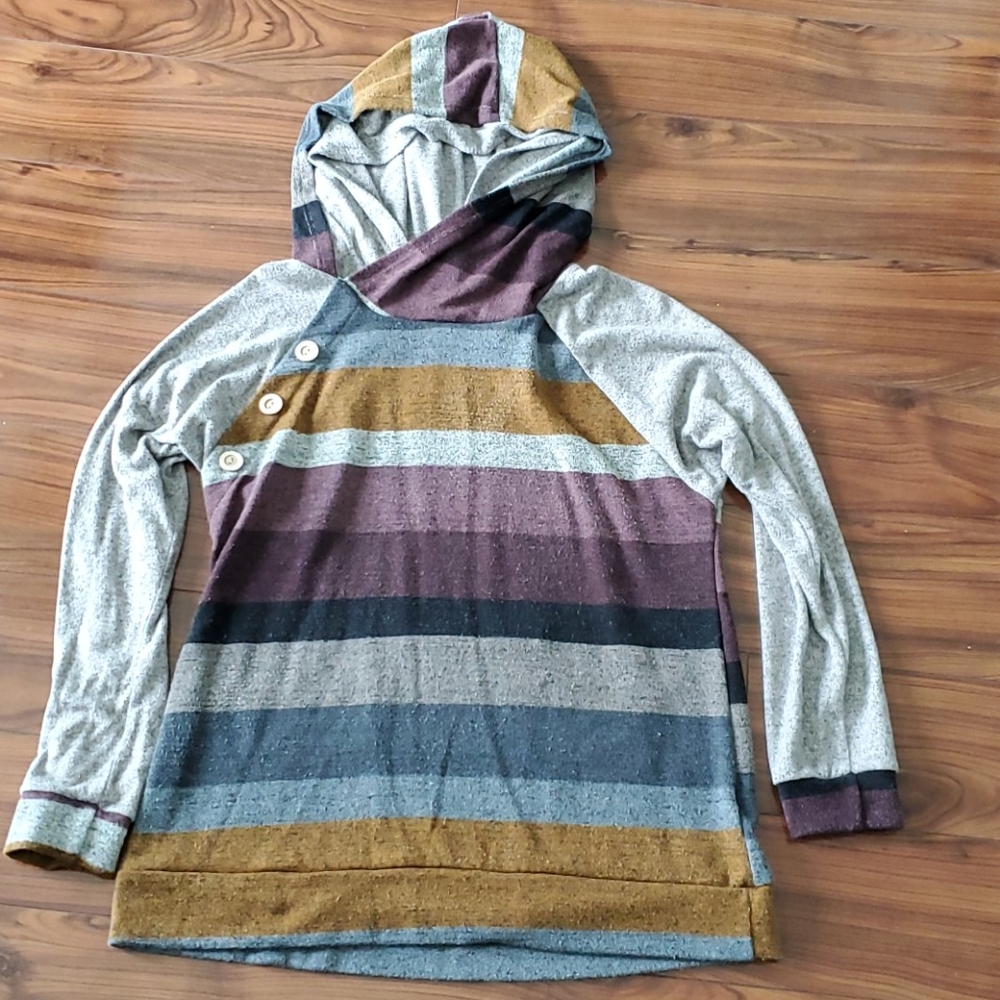 Knit hoodie